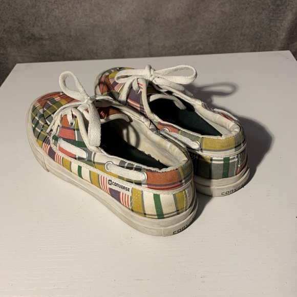 Converse All Star Lace Up Fashion Sneakers  Multicolor plaid  Women Shoes 6.5 - Picture 2 of 7